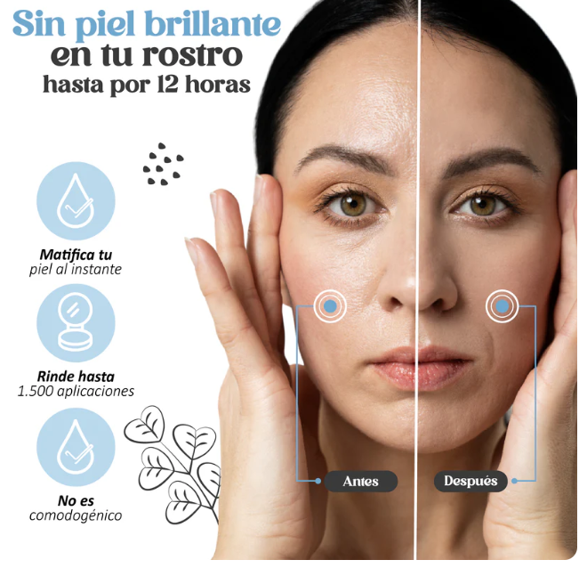 CANDY BELLA® | GEL PRENSADO PARA CONTROL DE GRASA FACIAL